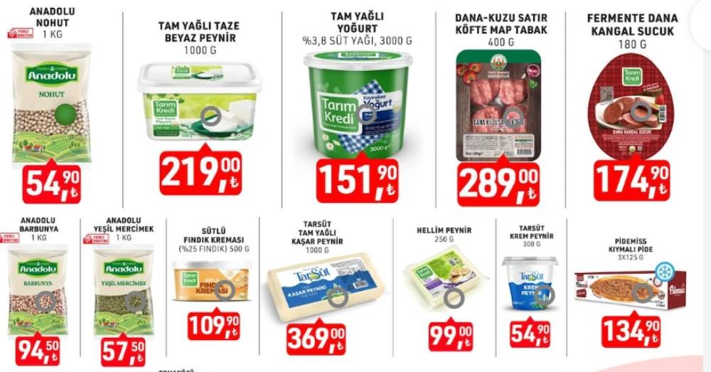 Tarım Kredi 40 ürüne dev indirim yaptı! Yarın son gün 9